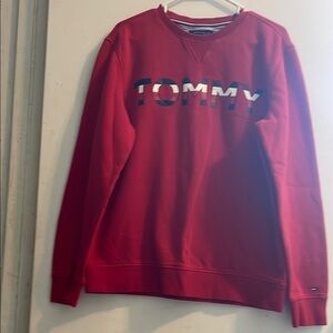 Tommy‎ Hilfiger Red Crewneck Sweater